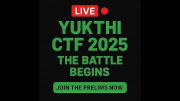 🔴 LIVE | Yukthi CTF 2025 — The Battle Begins