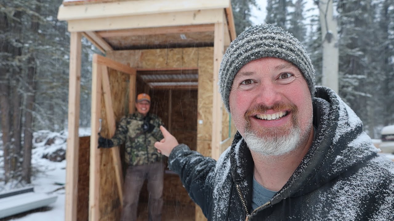 Building An Outhouse On Our Off Grid Homestead - YouTube