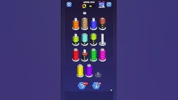 nut sort game/ level 1224 #shorts #ammycandycrush #gameplay #puzzlegames #mobilegames