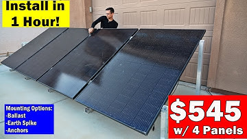 IntegraRack: $545 Ground Mount Solar Array Assembled in Less Than an Hour!