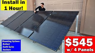 IntegraRack: $545 Ground Mount Solar Array Assembled in Less Than an Hour! by DIY Solar Power with Will Prowse 296,393 views 2 weeks ago 7 minutes, 42 seconds