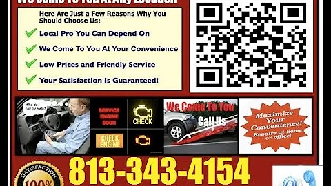 Mobile Mechanic New Port Richey FL 813-343-4154 Auto Car Repair Service
