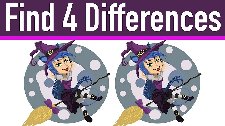 Find 4 Differences Between Two Halloween Pictures - Easy Level Find Difference Game