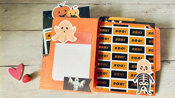 File Folder Flip Out Page Mini Album (Halloween Theme!)