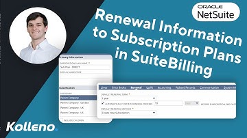 NetSuite Tutorial | How to Add Renewal Information to Subscription Plans in SuiteBilling