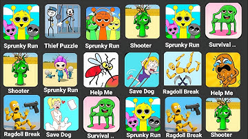 Increibox Sprunky Gameplay - Sprunky Survival vs HELP SPRUNKY : Tricky Story, Ragdoll Break,Part#22.