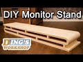 How to Make a Monitor Stand for Home Office | Kerf Bending Woodworking Projects