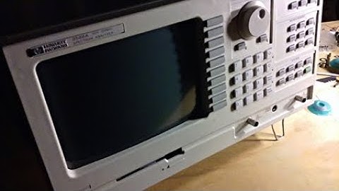 HP 3588A Spectrum Analyzer Long-Confidence Test After Relay Replacement