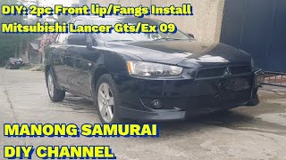 Mitsubishi Lancer Ex | Front Lip/Chin/Fangs Install