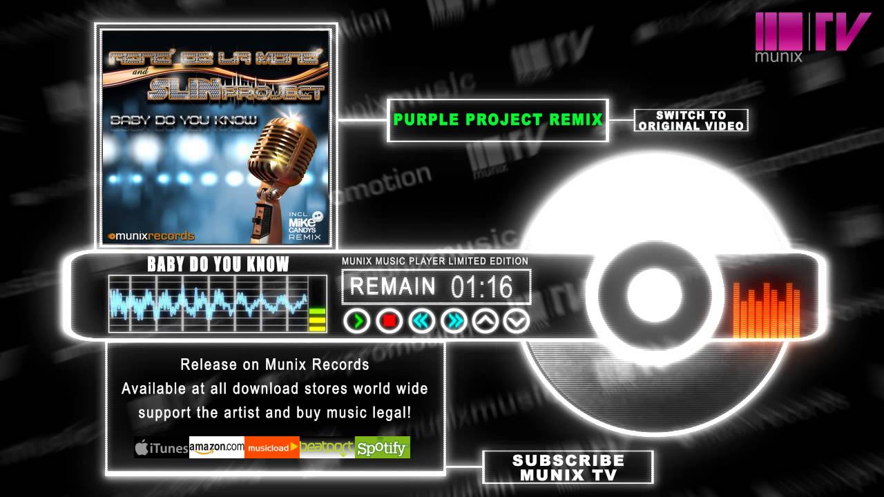 Regardez René de la Moné & Slin Project - Baby do you know (Purple Project Remix) sur YouTube Regardez René de la Moné & Slin Project - Baby do you know (Purple Project Remix) sur YouTube