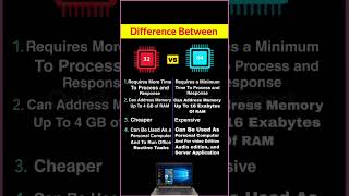 32-bit vs 64-bit processor 💻