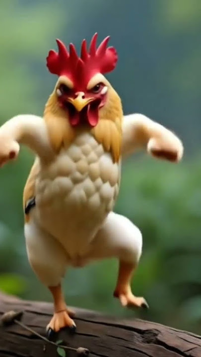 ayam berjoget joget lucu #cat #funny #shotrs #ayamberkokok