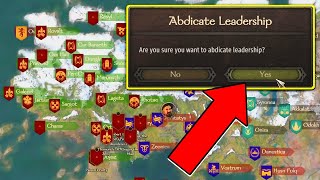 How to Abdicate Your Kingdom Throne (Bannerlord Quick Fact)