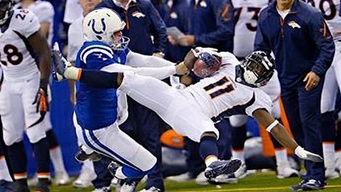 Pat McAfee Huge Hit On Trindon Holliday || Colts v...