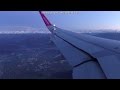 Wizzair Airbus A320 WL reg: HA-LYL Landing at Bergamo Orio al Serio Airport LIME / BGY