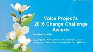 InvoCare NSW Cemetery Crematoria Change Challenge Winner