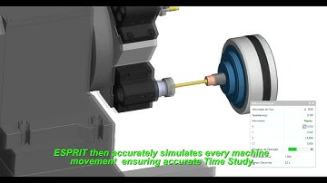 ESPRIT TNG Simple Lathe Machine into a sophisticated work method.