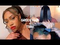 Refreshing my Green Hair, Trim, and TikTok inspo!