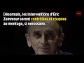 Éric Zemmour privé de direct sur Cnews