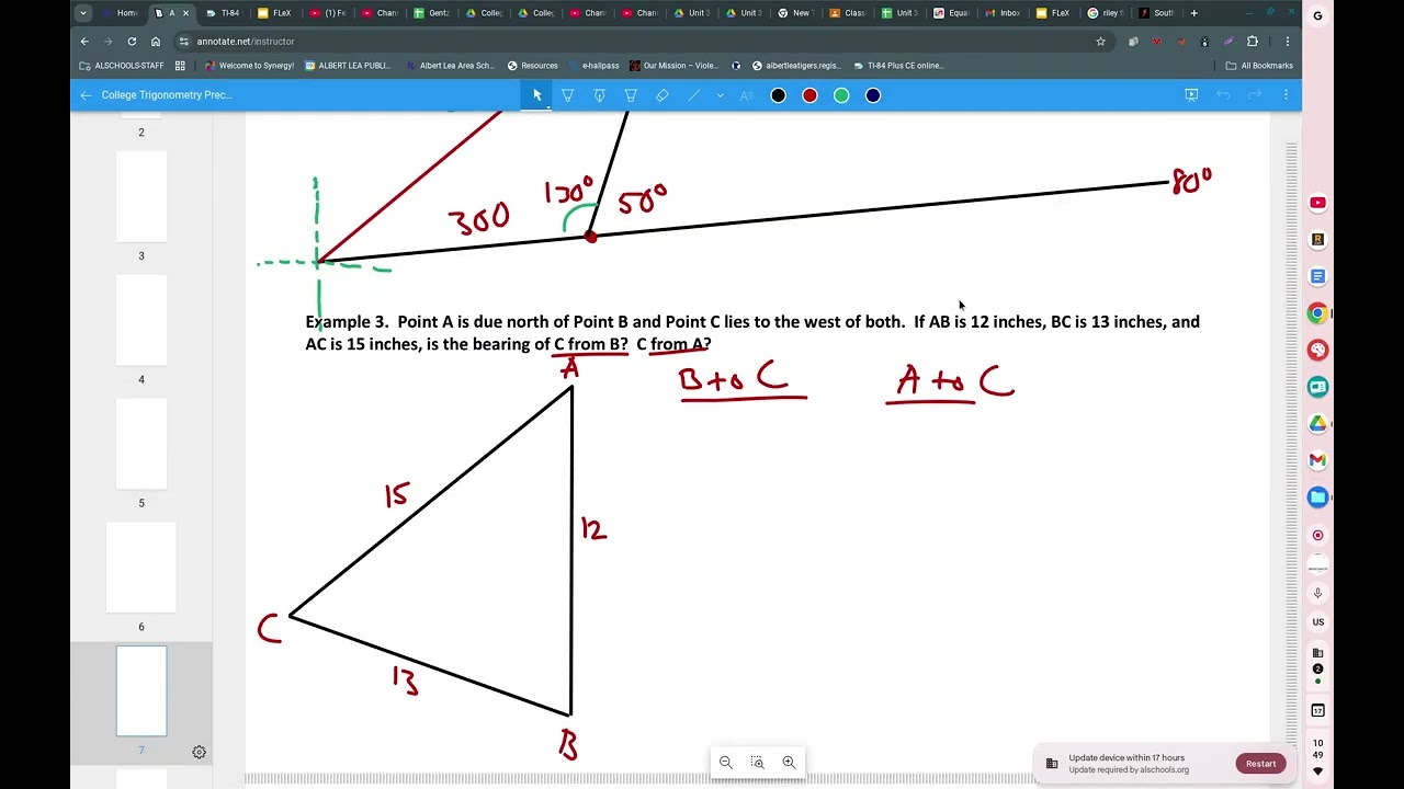 College Trigonometry Unit 6.5 Notes Applications 2026