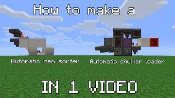 How to make a shulker loader and sorter for DONUTSMP!