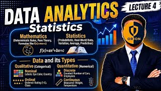 Lec 4: Statistics 1- Difference between Mathematics and Statistics 2) Data and it's Types