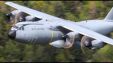 MACH LOOP AIRBUS A400 LOW FLYING - 4K