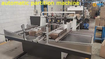 corrugated cardboard automatic partition assembler #packing