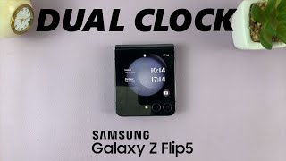 How To Add Dual Clock On Cover Screen Of Samsung Galaxy Z Flip 5 screenshot 2