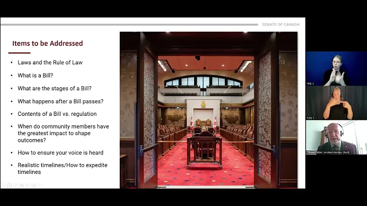 The Basics of a Bill Webinar with Senator Brent Co...