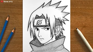 How to Draw Sasuke Uchiha | Easy Anime Sketch | Naruto Drawing Tutorial
