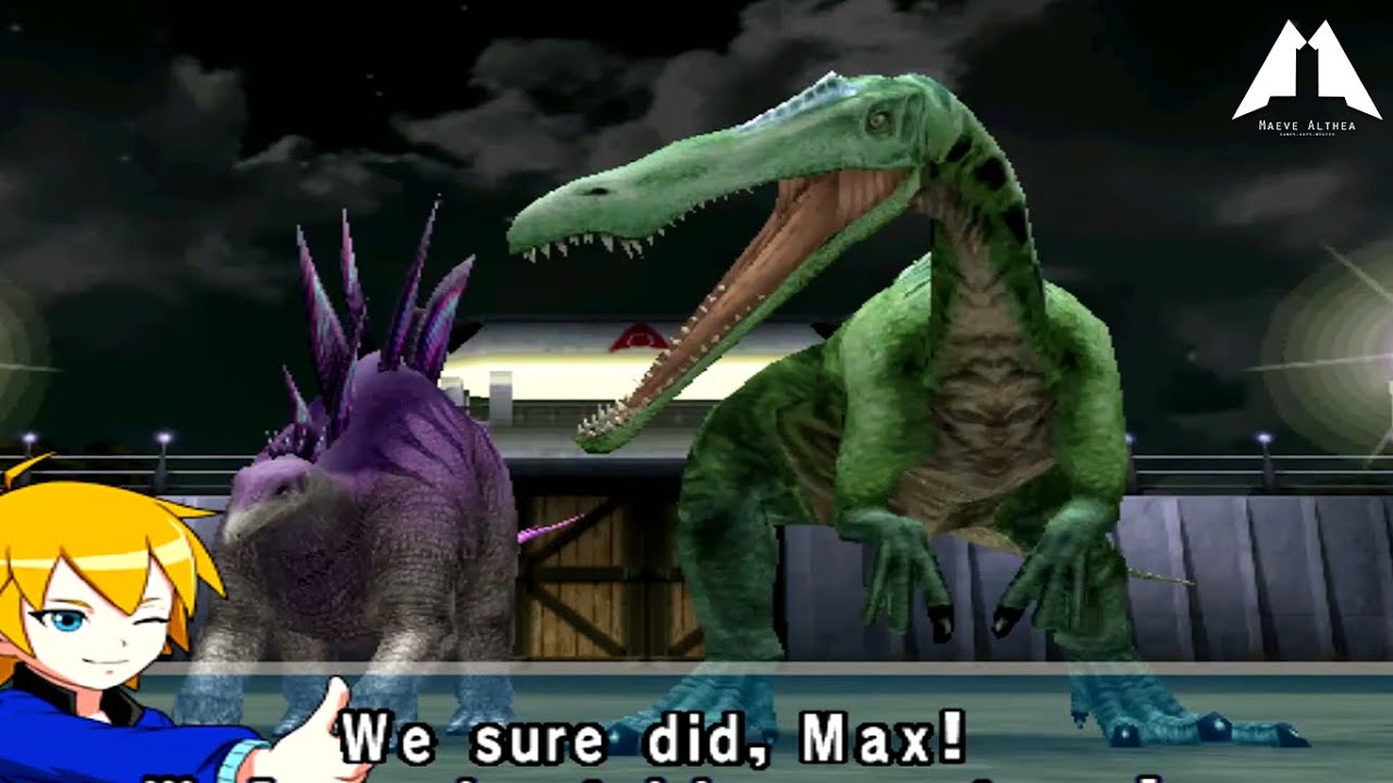 Stegosaurus X Suchomimus Dinosaur King Arcade Game 恐竜キング D Team VS Alpha Fortress