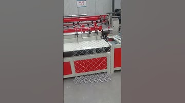 semi automatic chain link fence machine