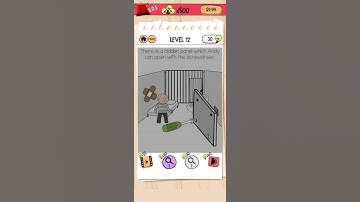 Brain Test 2 Tricky Stories PRISON ESCAPE level 12 Walkthrough #NovemacGaming #shorts