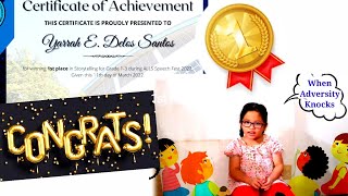 Details When Adversity Knocks/Short story/Winner/Yarrahtv Update