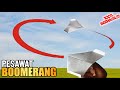 Cara Membuat Pesawat Kertas Boomerang | Bisa Balik Lagi