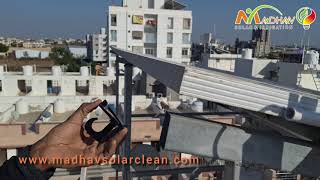 Automatic Solar Panel Cleaning System Installation & Trial(Unique series) #solarcleaning