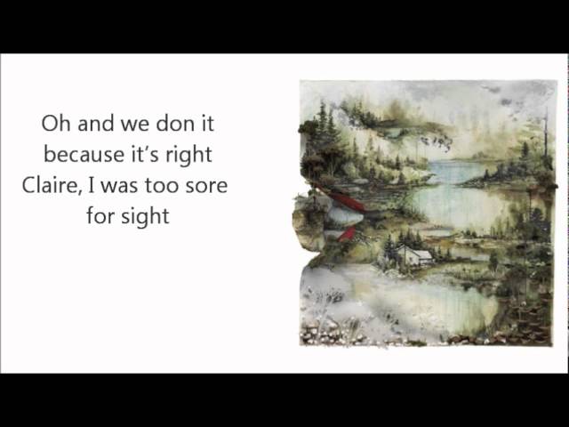 Bon Iver- Wash. w/Lyrics class=