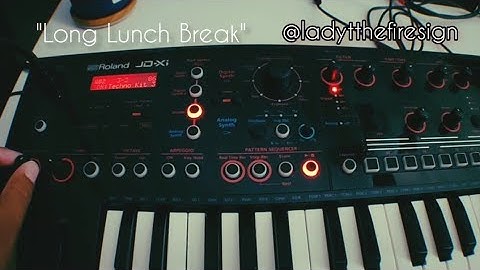 Synth Diary: Roland JD-Xi beat-making "Long Lunch Break"