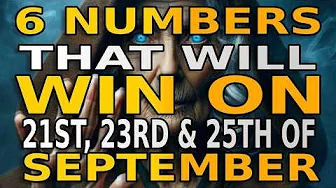 6 Lucky Numbers to FOCUS and GET RICH on  , 19TH ,  21ST and 23RD, SEPTEMBER 2025