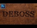 How to create deboss effect in adobe photoshop