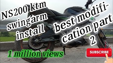 NS200 ktm swingarm installation best modification part 2 🔥🔥🔥