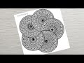How to draw a geometric mandala art for beginners stepbystep tutorial  vanithaarts mandala art