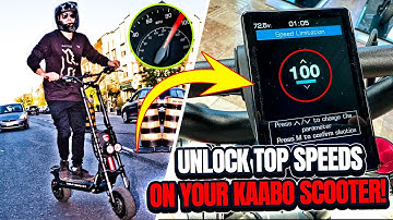 Unlock Top Speed on Kaabo TFT Display