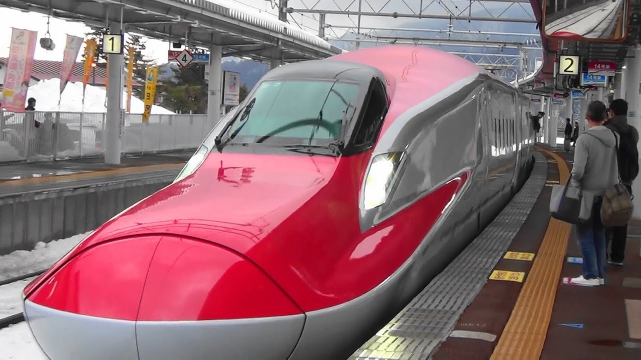 東北新幹線 E6系 スーパーこまちデビュー初日 高速通過 連結 Shinkansen Debut Youtube