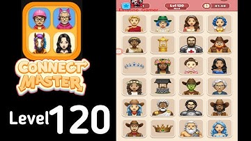 Connect Master Match Puzzle level 120 hard Guide Walkthrough Solution