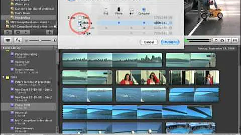 Quick Start to iMovie & iDVD - Exporting to iTunes