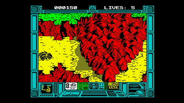 Breakthru (1986) 128k AY music version Walkthrough + Review