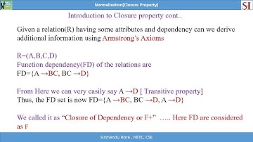 Closure Property in DBMS