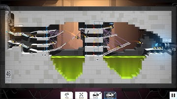 Bridge Constructor Portal   level 46 low budget solution